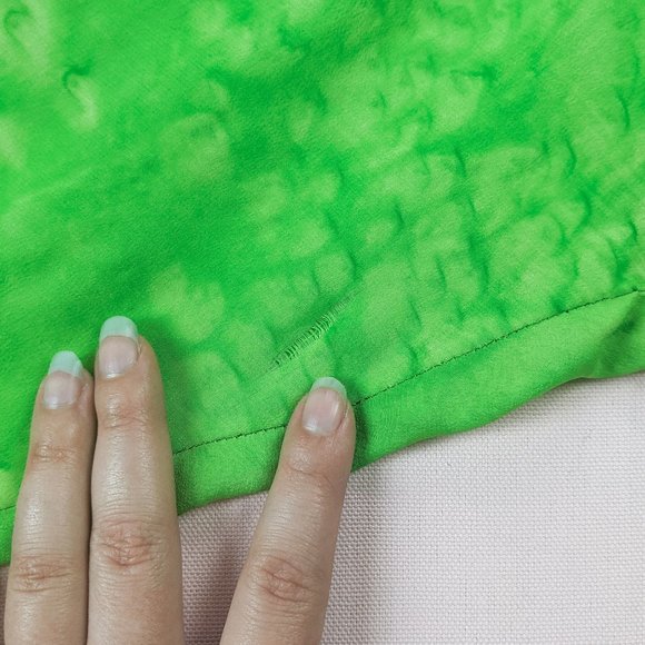 Paul Sisto Bold Colorful Green / Yellow / Red Three Piece Blouse & Pant Set - Picture 11 of 15